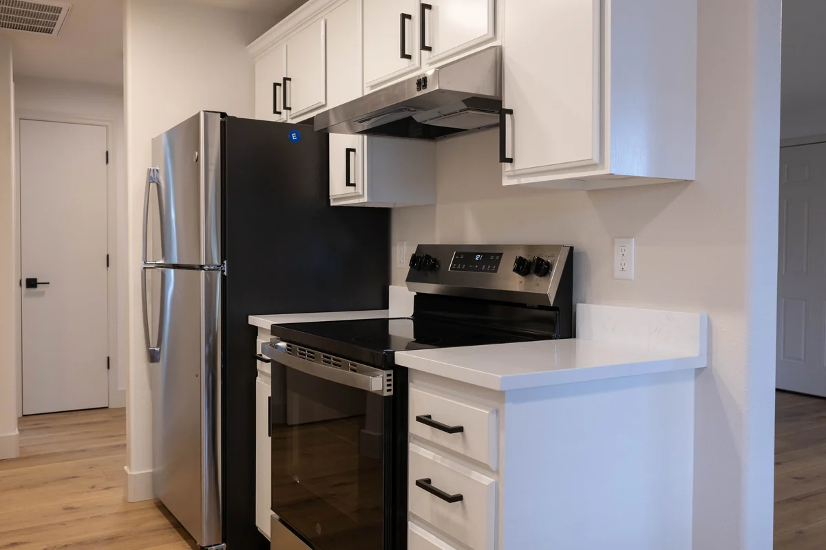 Rebuilt kitchen after a Robinson Restoration managed reconstruction